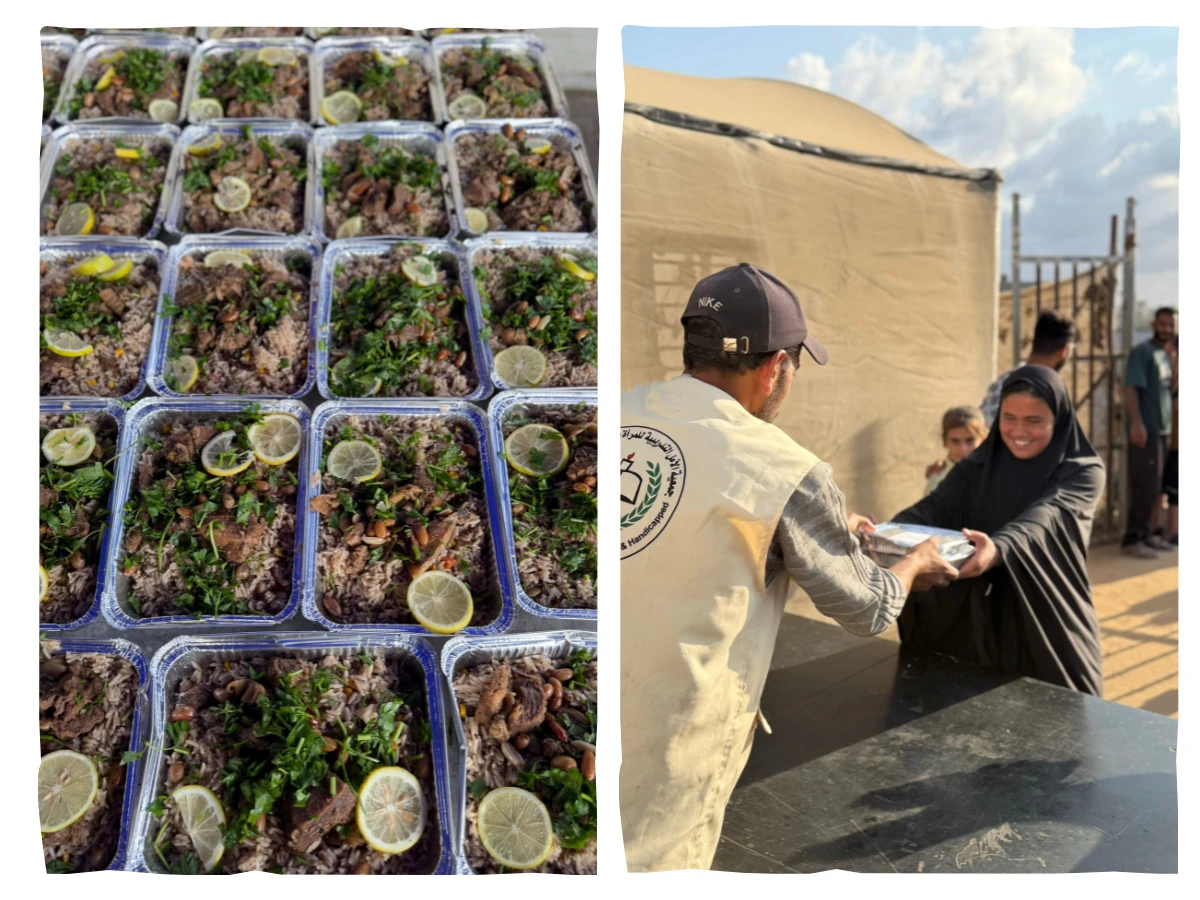 Hot-meals Daily Distributions to The Displacement Camps in The North of Gaza